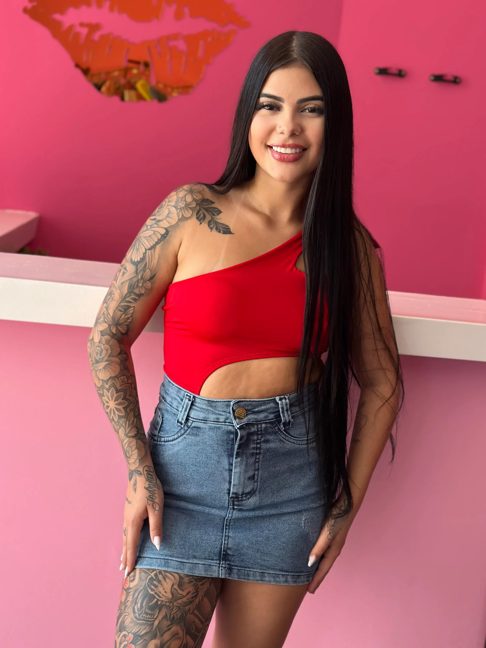 Body-_-TAM_-U-_-vermelho-e-azul-_-_49_90 Body - Tamanho único - Imagem 1