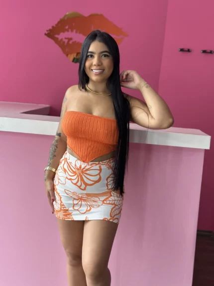 Conjunto floral - Tamanho único