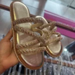 Rasteirinha Dourada Brilhante